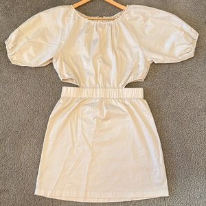 J Crew Tan cut-out dress size 8